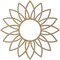 Ekena Millwork Daisy Wood Fretwork Pierced Ceiling Medallion, Hickory, 40"OD x 13 1/4"ID x 3/8"T CMWP40X40X0375DAHI - alternate 4